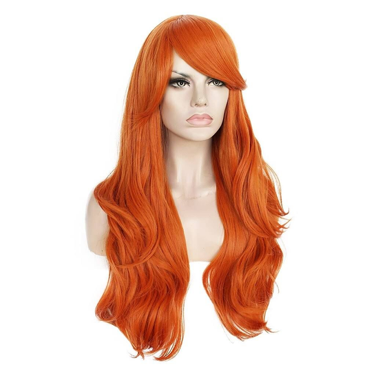 Lace Front Natural Orange Wavy Wig