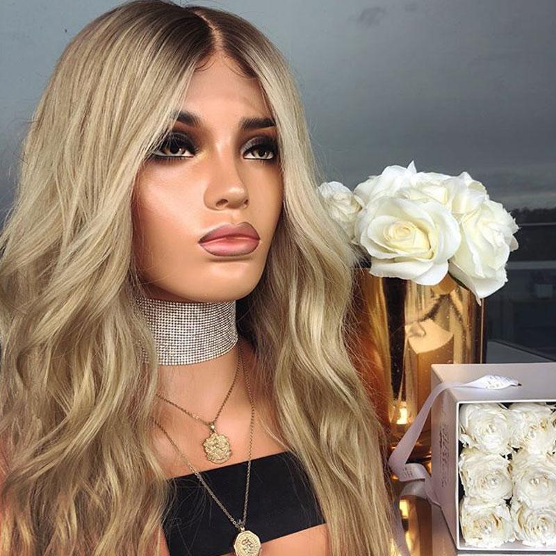 Youthful Fascinating Blonde Deep Wavy Wig