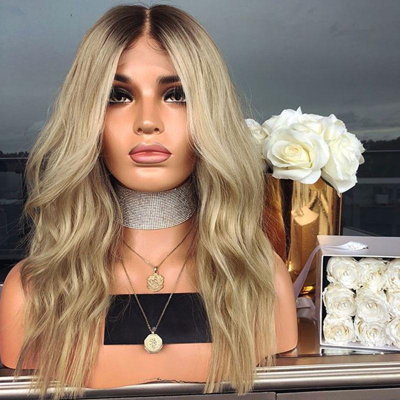 Youthful Fascinating Blonde Deep Wavy Wig