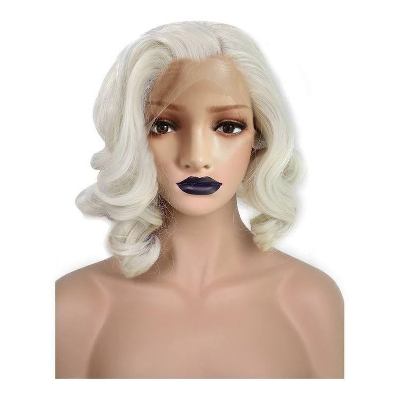 White Lovely Fluffy Lace Front Curls