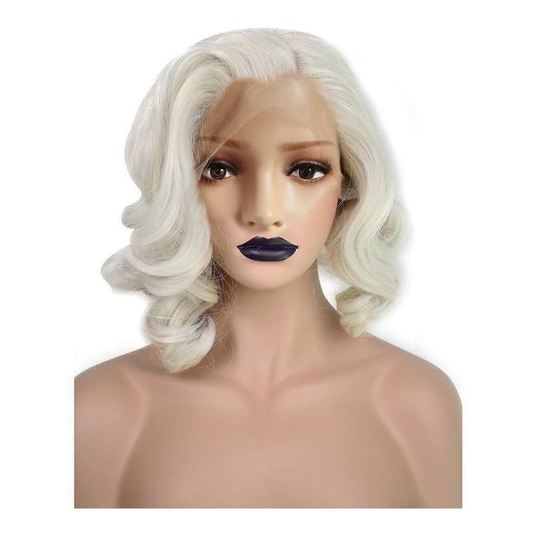 White Lovely Fluffy Lace Front Curls