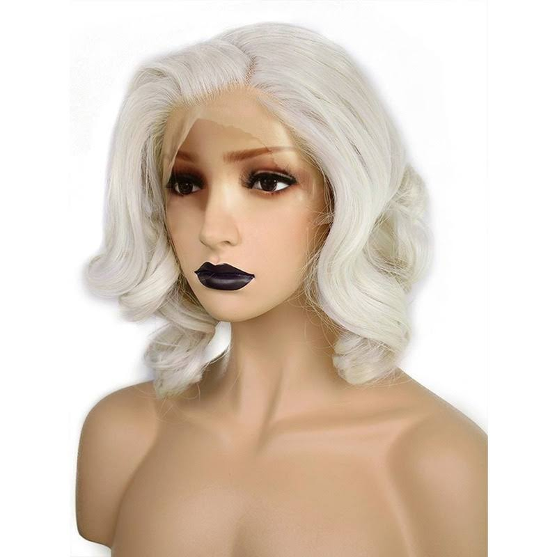 White Lovely Fluffy Lace Front Curls