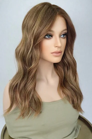 2023 New Brown Wavy Wig