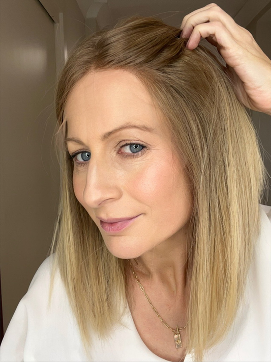 New Natural Blonde Medium Straight Hair