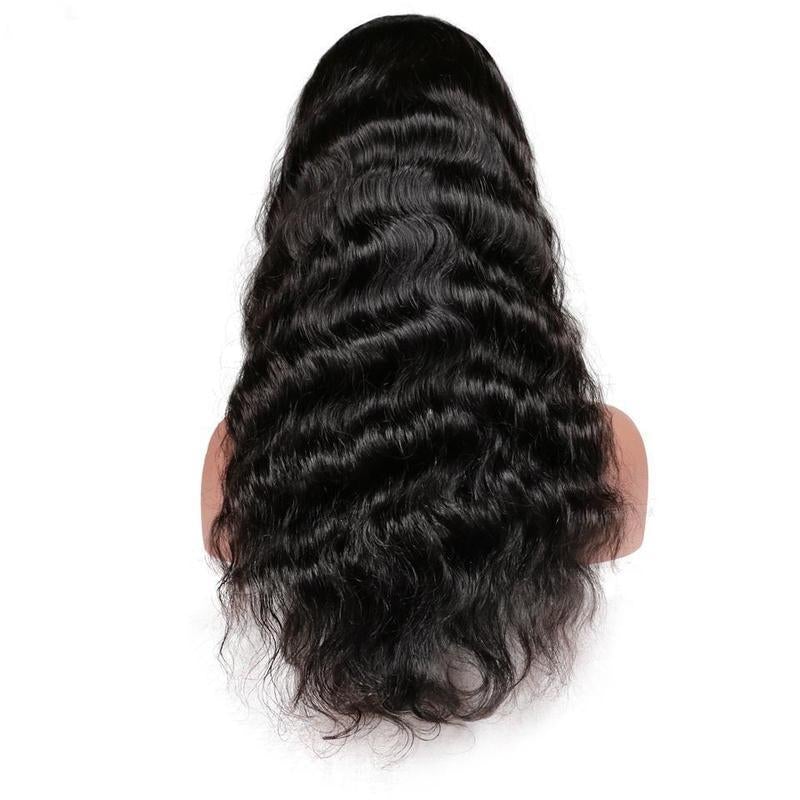 Lace Front Wavy Wig 100% Human Virgin Hair