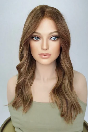 2023 New Brown Wavy Wig
