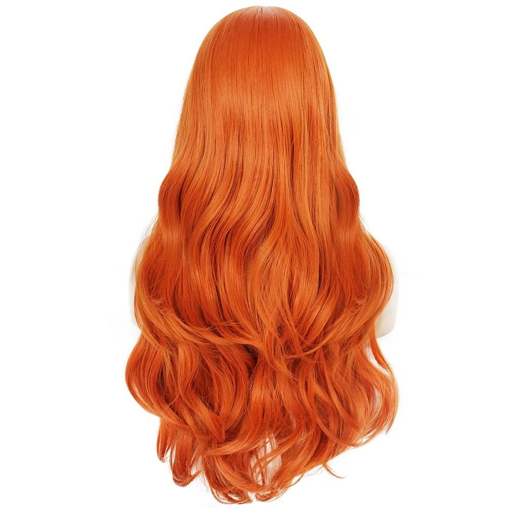 Lace Front Natural Orange Wavy Wig