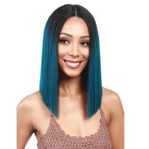 Malachite green Party straight wig