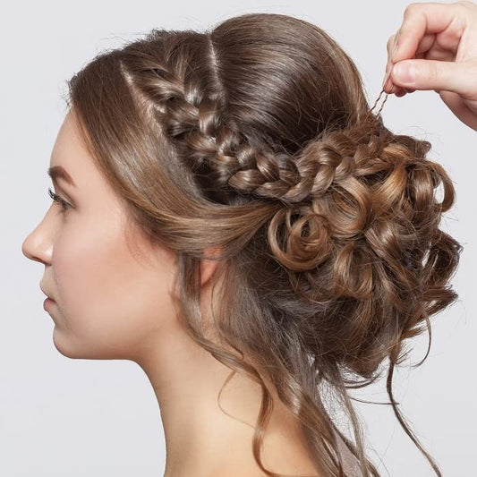 Short Messy Curly Dish Hair Bun Extension