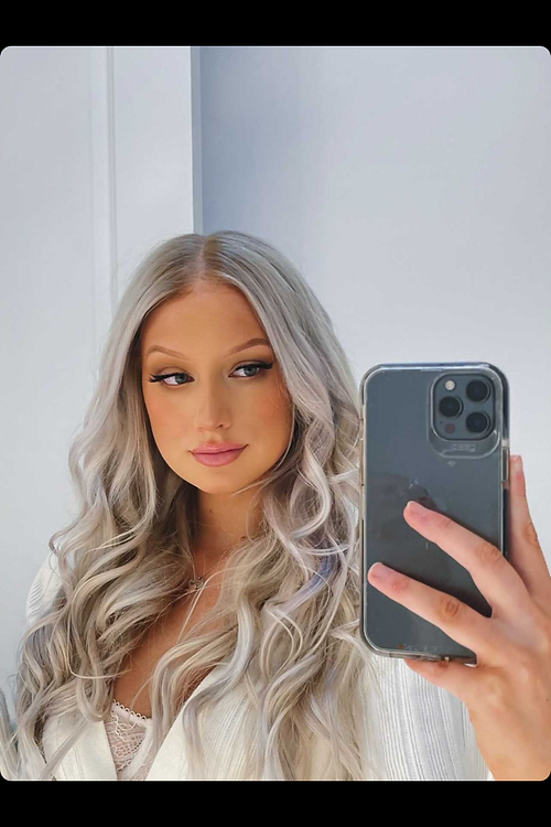 Fashion Wave Hair Wigs Middle Part Heat Resistant for Daily Party Use